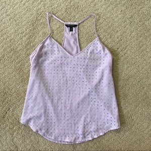 Banana Republic Womens Lilac Purple Eyelet Tank Top Sz XS